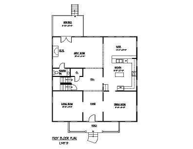 Design Services - Haddonfield, New Jersey Home first floor plan